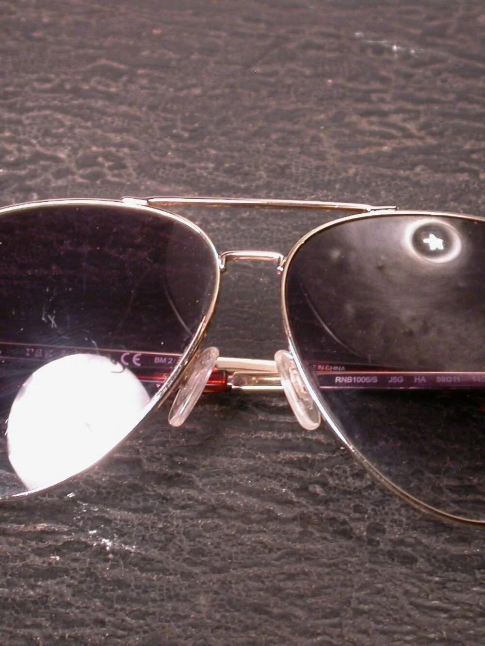 Rag & Bone Gold Tortoise Aviator Shades Sunglasses